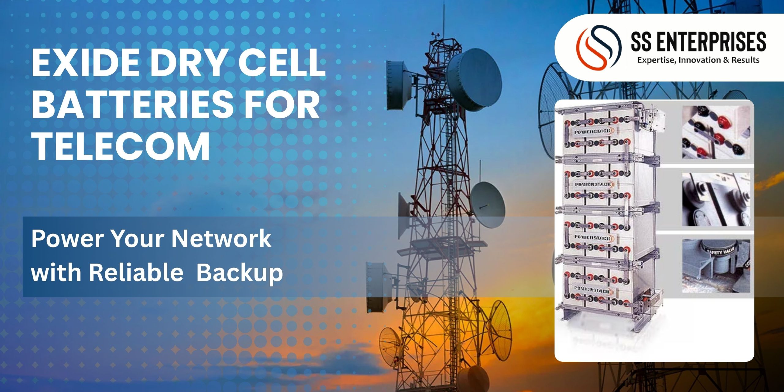 Exide Dry Cell Batteries for Telecom
