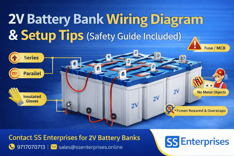 2V battery bank wiring diagram by SS Enterprises