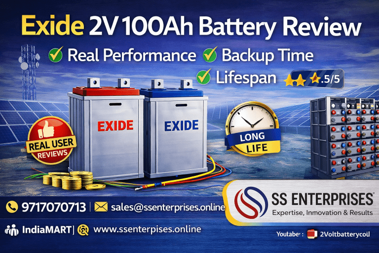 exide 2v 100ah battery review ss enterprises